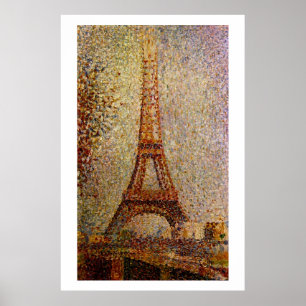Affiche Georges Seurat's Painting: The Eiffel Tower (1889)