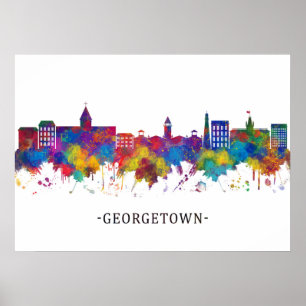 Affiche Georgetown Guyana Skyline