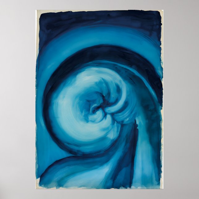 Affiche Georgia O'Keeffe - Bleu I (Devant)