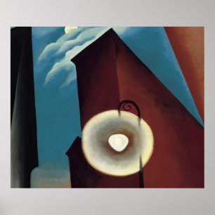 Affiche Georgia O'Keeffe calle nueva york luna