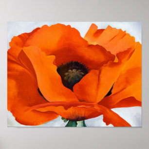 Affiche Georgia O'Keeffe - Coquelicot rouge - 1927