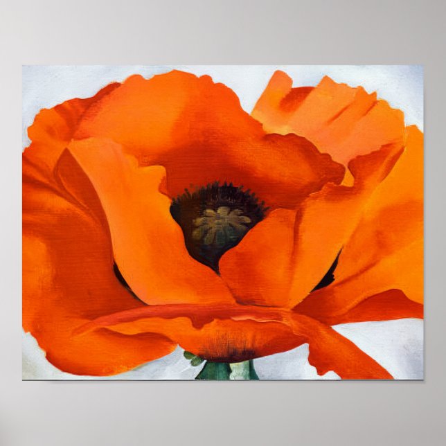 Affiche Georgia O'Keeffe - Coquelicot rouge - 1927 (Devant)