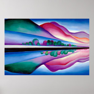 Affiche Georgia O'Keeffe, Lake George Reflection (1921)