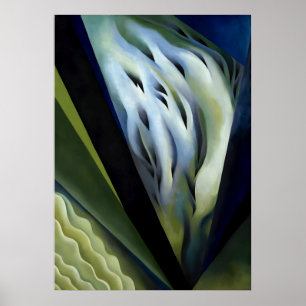 Affiche Georgia O'Keeffe - Musique bleue et verte