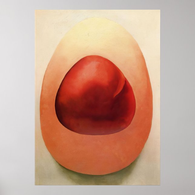 Affiche Georgia O'Keeffe - Roches rouges et roses - Précis (Devant)