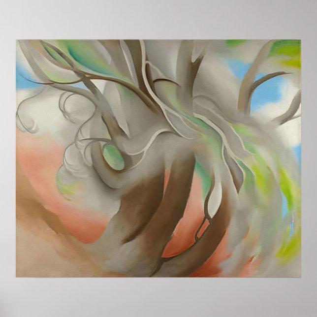 Affiche Georgia O'Keeffe -  Spring Tree No. II - Précision (Devant)