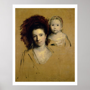 Affiche Georgiana, comtesse Spencer et sa Madame de fille