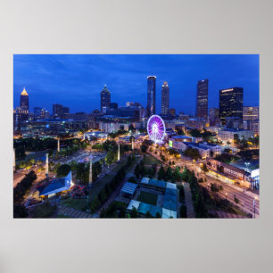 Affiche Géorgie, Atlanta, Centennial Olympic Park