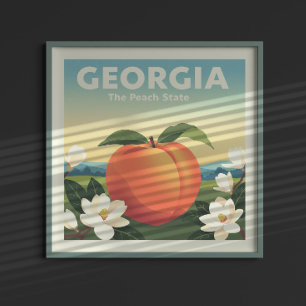 Affiche Géorgie vintage