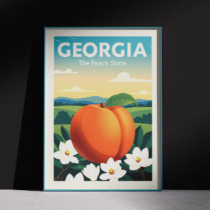 Affiche Géorgie vintage