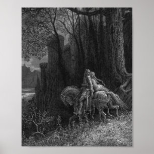 Affiche Geraint Et Enid Se Rendre À Gustave Dore