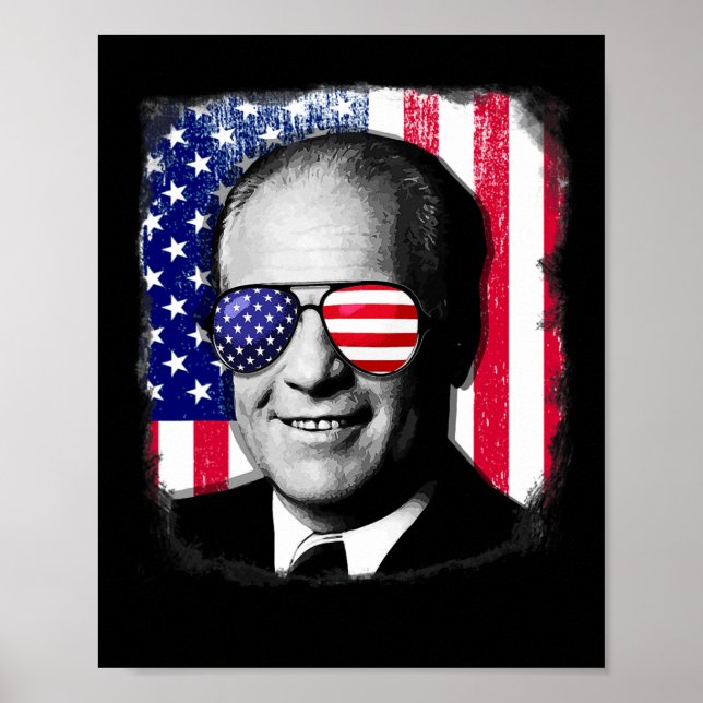 Affiche Gerald Ford 4 juillet Drapeau (Devant)