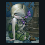 Affiche Geraniums ART IMPRIMER réalisme magique pop surréa<br><div class="desc">Un de mes favoris jusqu'à présent, un article très spécial pour moi. Ce tableau a une qualité surréaliste onirique. Une fille dans un manoir en ruines mais magnifique répond à un téléphone antique, avec des géraniums en jaillissant. Inspiré par une phrase de la chanson "Glass Hotel" de Robyn Hitchcock. La...</div>