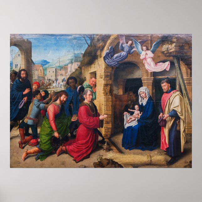 Affiche Gerard David - Adoration des Mages (Devant)