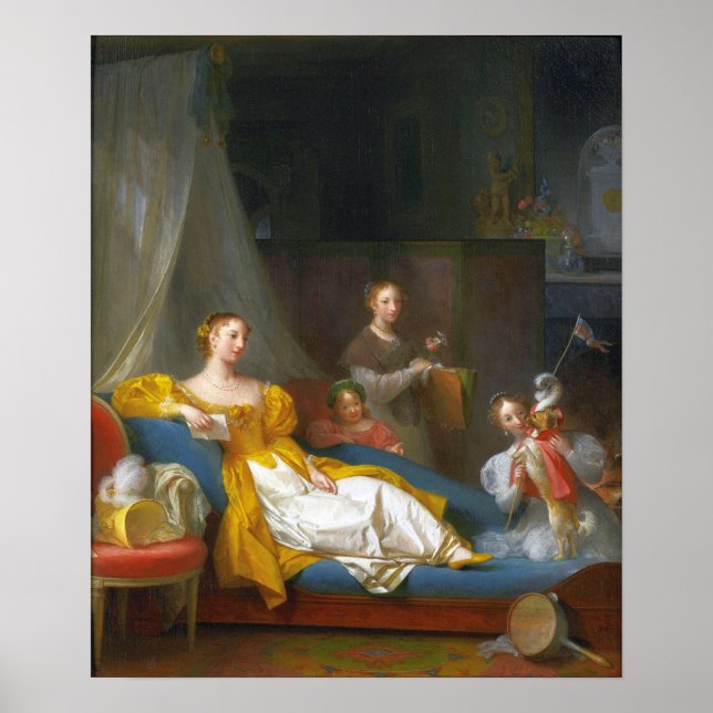 Affiche Gérard - Une Famille Jouant Avec Un Chien (Devant)