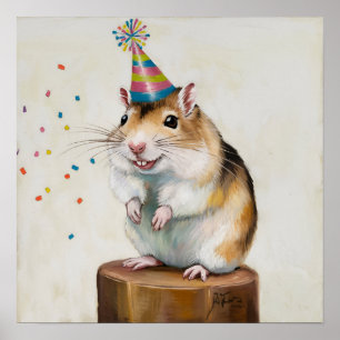 Affiche Gerbil & confetti