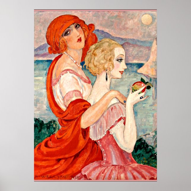 Affiche Gerda Wegener - Sur la Route d'Anacapri (Devant)