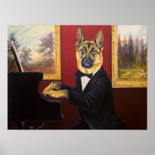 Affiche German Shepherd   Piano Waltz