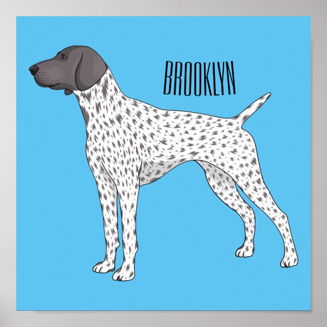 Affiche German Shorthred Pointer dog (Devant)