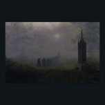 Affiche Germany<br><div class="desc">A Gothic castle stands amid fog and forest,  lit faintly by the moon. Oehme’s landscape feels mystical and deeply rooted in the Romantic imagination.</div>