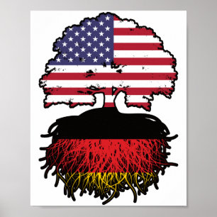 Affiche Germany German American États-Unis America