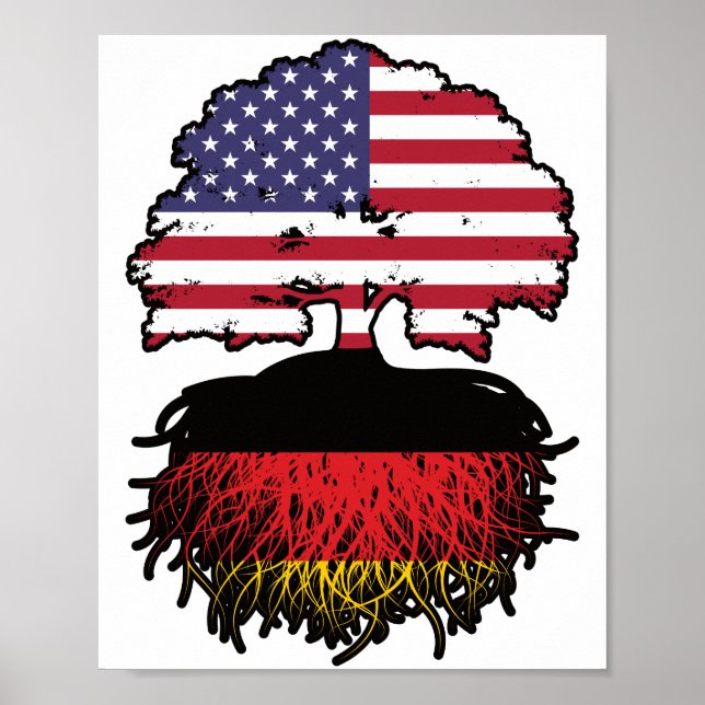 Affiche Germany German American États-Unis America (Devant)