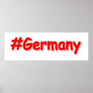 Affiche "#Germany" Joli design. Commandez dès maintenant