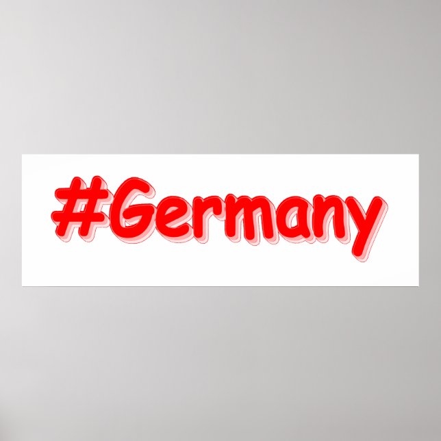 Affiche "#Germany" Joli design. Commandez dès maintenant  (Devant)