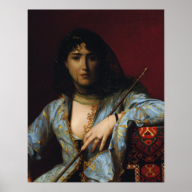 Affiche Gérôme - Beauté circassienne voilée 1876 (Devant)