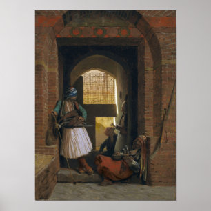 Affiche Gérôme - Corps des gardes Darnaoutes au Caire