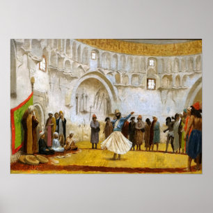 Affiche Gérôme - Esquisse pour le derviche tourneur 1889