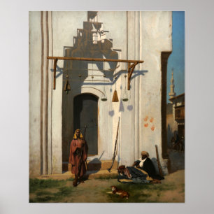 Affiche Gérôme - Gardiens à la porte d'un tombeau 1870