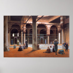 Affiche Gérôme - Intérieur D'Une Mosquée 1870