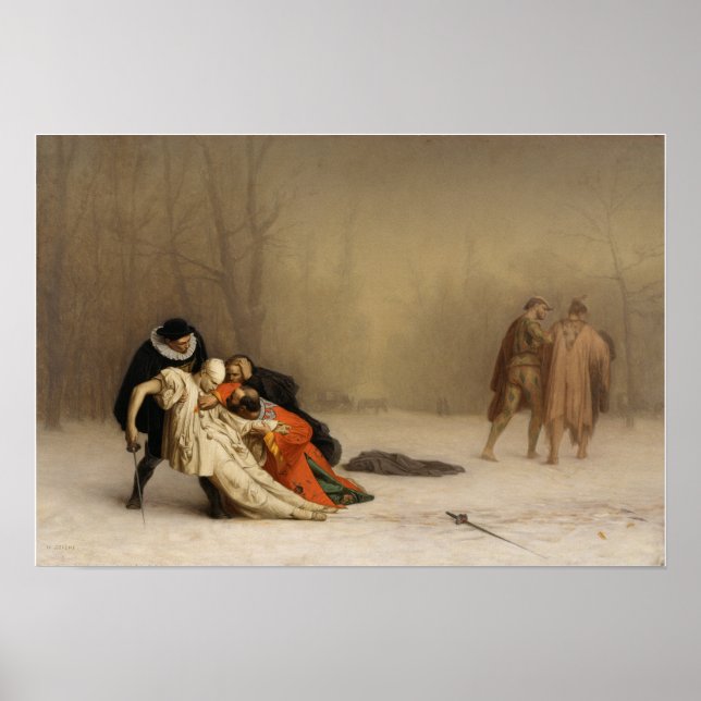 Affiche Gérôme - Le Duel Après La Mascarade (Devant)
