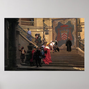 Affiche Gérôme - Le pouvoir derrière le trône 1873