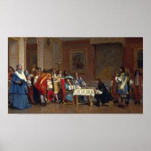 Affiche Gérôme - Louis XIV Et Molière