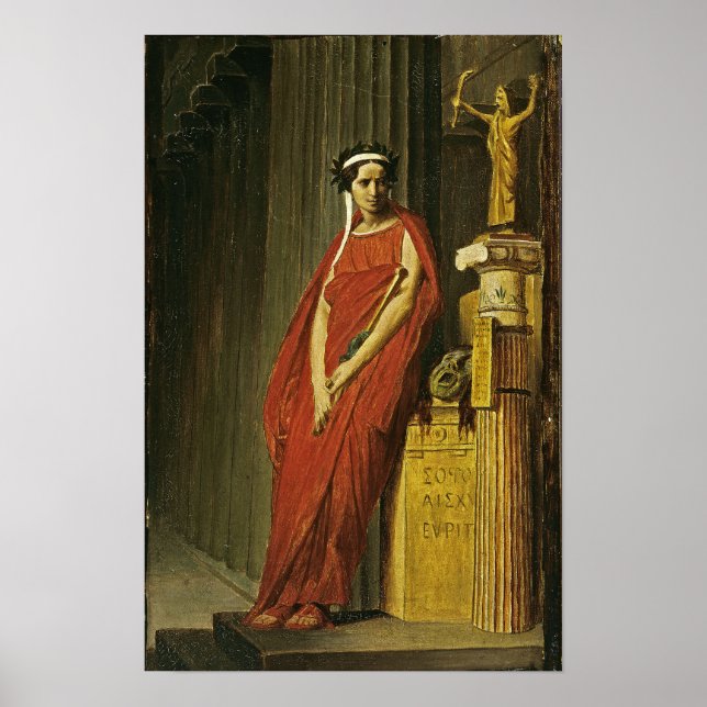 Affiche Gérôme - Rachel en costume de tragédie (Devant)
