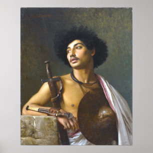 Affiche Gérôme - Un guerrier de Bischari