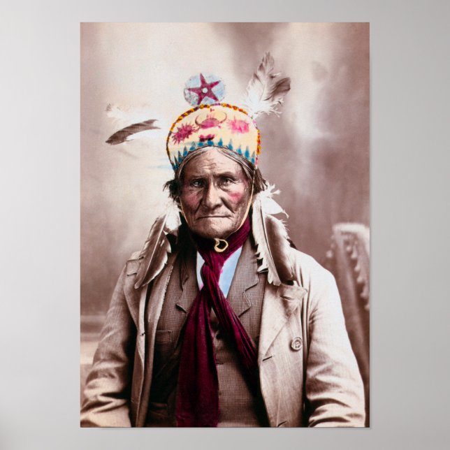 Affiche Geronimo Photochrom Portrait - 1903 (Devant)