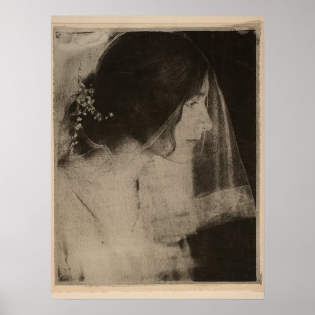 Affiche Gertrude Käsebier - La mariée, 1902 (Devant)