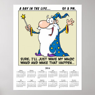 Affiche Gestion des projets de 2014 calendriers