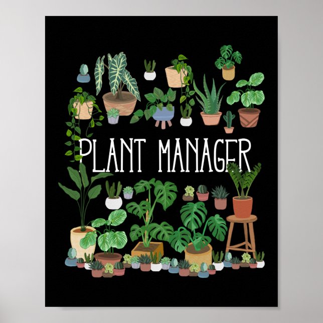 Affiche Gestionnaire plante (Devant)