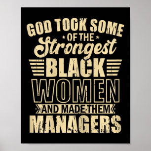 Affiche Gestionnaires des femmes noires les plus fortes af