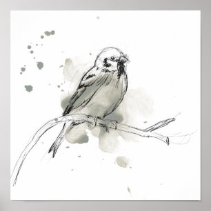 Affiche Gestural Bird Study