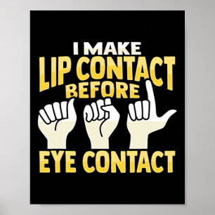 Affiche Gesture mains Sourde de l'ASL Sensibilisation à la