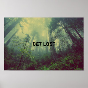 Affiche Get Lost - une forêt sauvage