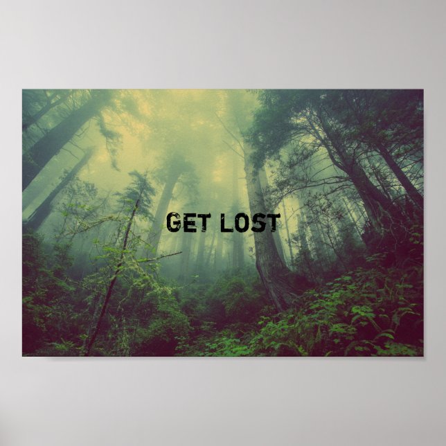 Affiche Get Lost - une forêt sauvage (Devant)