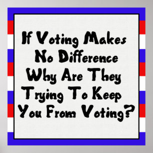 AFFICHE GET OUT THE VOTE