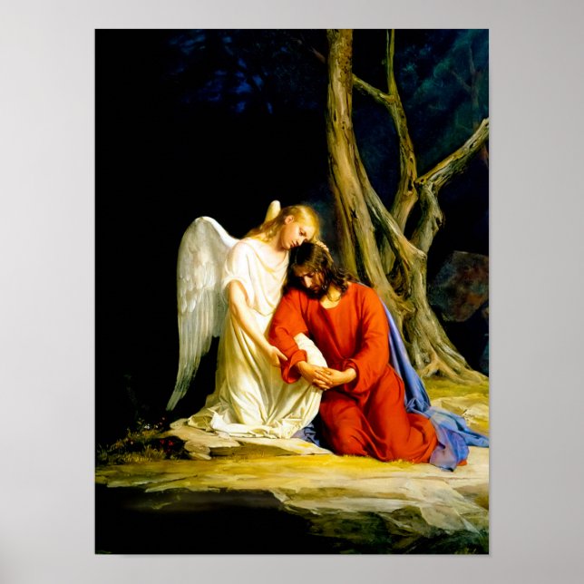 Affiche Gethsemane par Carl Bloch (Devant)