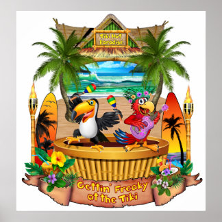 AFFICHE GETTIN' FREAKY AU TIKI